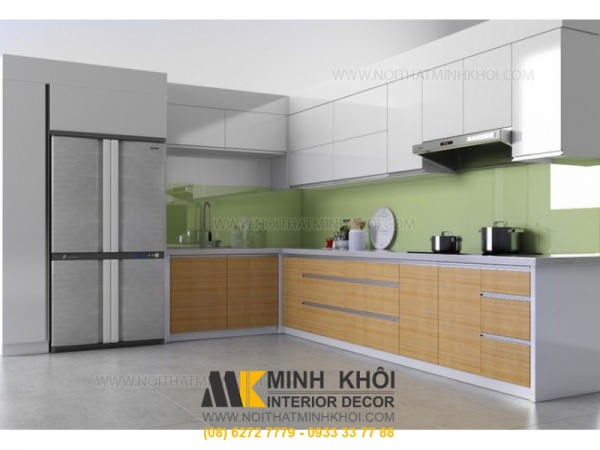 Tủ Bếp Gỗ Sồi Mỹ Giảm Giá 30%