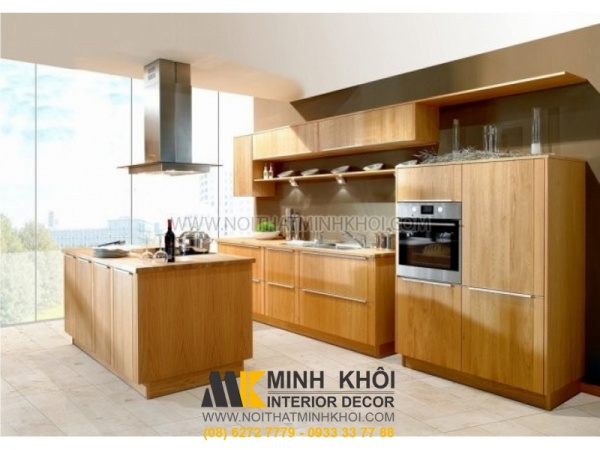 Tủ Bếp Gỗ Sồi Mỹ Giảm Giá 30%