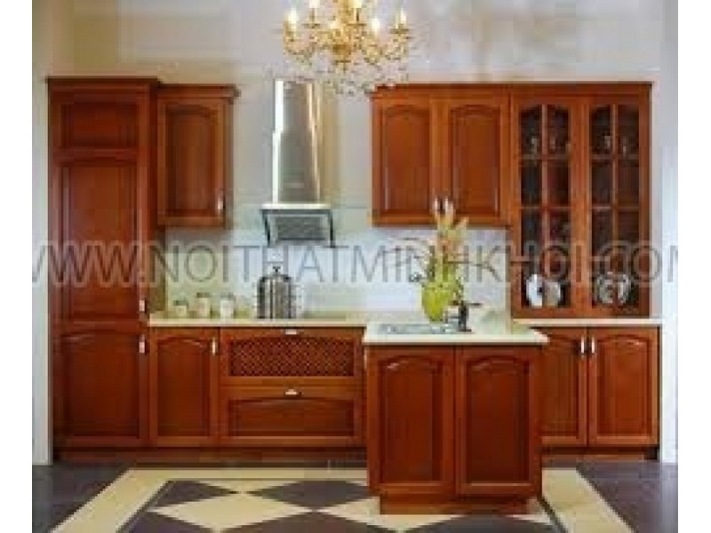 Tủ bếp gỗ căm xe