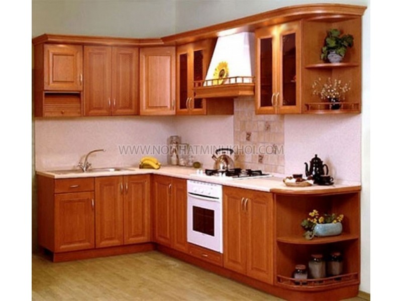 Tủ bếp gỗ căm xe