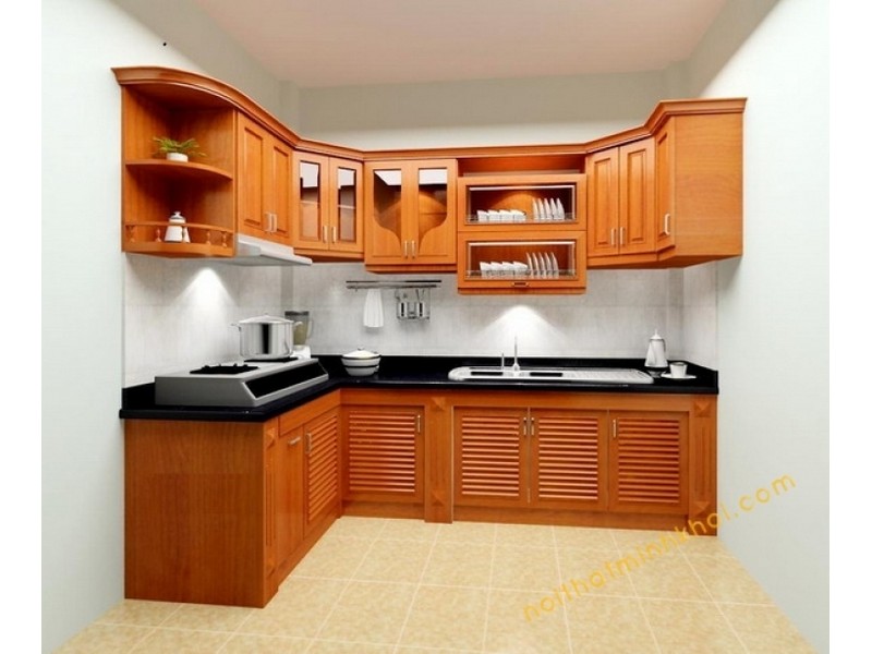 Tủ Bếp Gỗ Xoan Đào 2