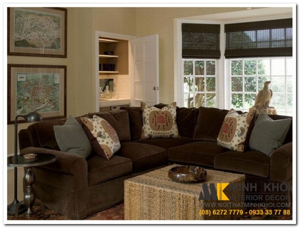 14 Mẫu ghế sofa màu nâu đẹp sang trọng