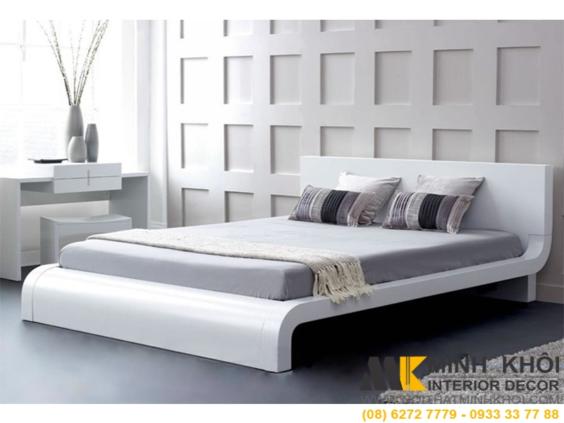 Sản phẩm giường ngủ đẹp gỗ xoan đào GN420 thiết kế phá cách