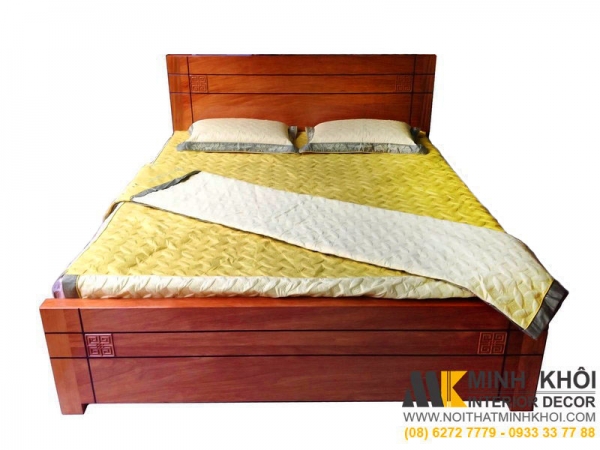 Giường Ngủ Hiện Đại Gỗ Xoan Đào Tự Nhiên