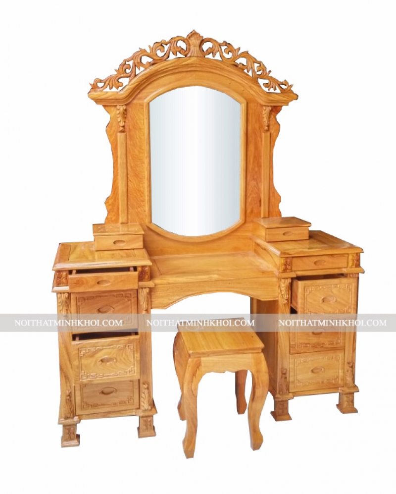 bàn trang điểm gỗ gõ đỏ