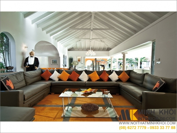 Sofa phòng khách chữ U