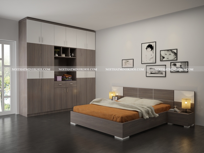 giường ngủ gỗ công nghiệp đẹp TPHCM