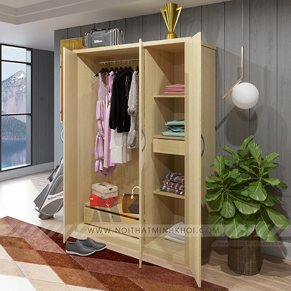 Tủ Quần Áo Giá Rẻ Thiết Kế Đẹp - TA659