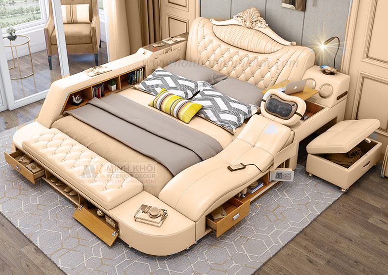 Giường Nệm Nhập Khẩu Cao Cấp Mới Nhất - GNN01