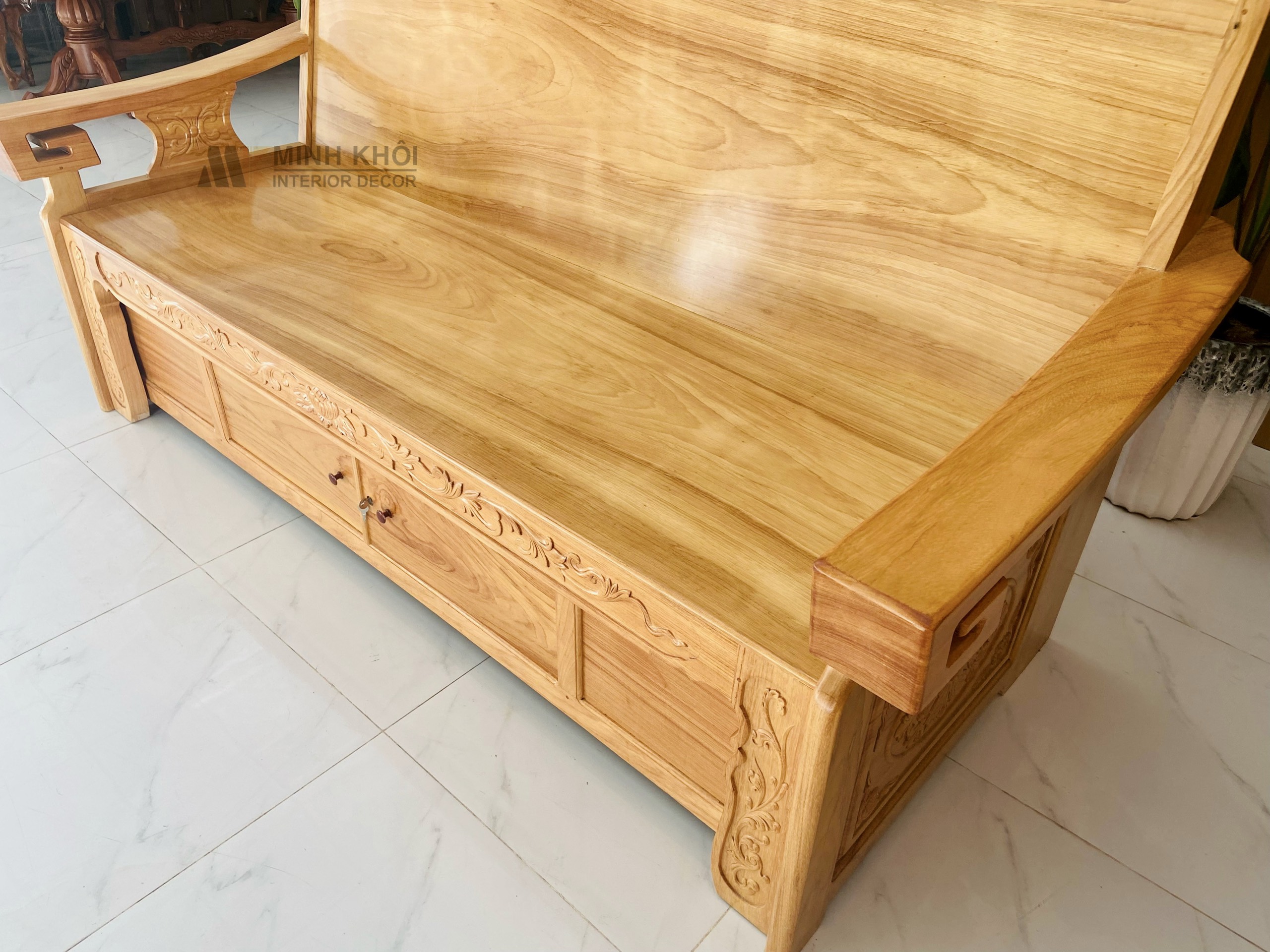 Ghế Trường Kỷ Gỗ Gõ Đỏ - GTK140