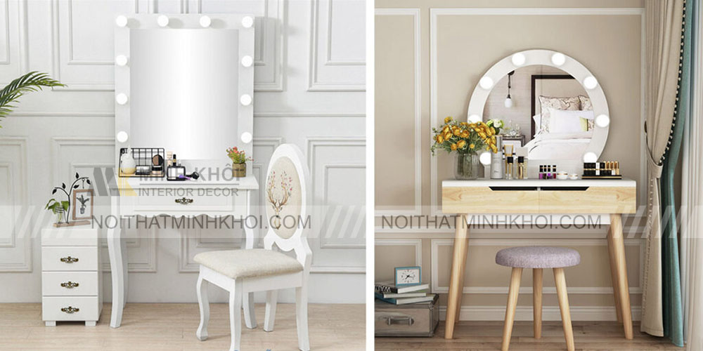 Bàn trang điểm có đèn LED