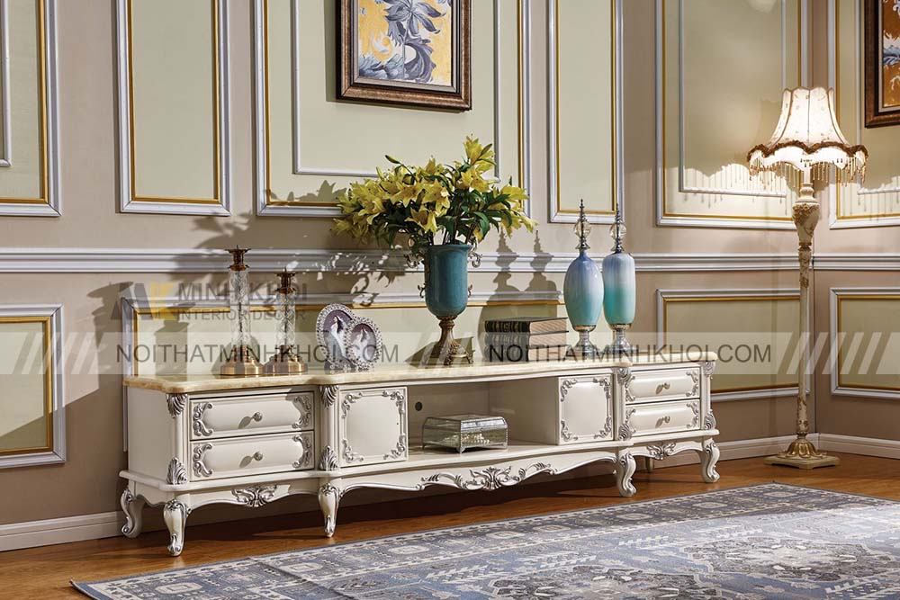 Đặc điểm của kệ tivi tân cổ điển