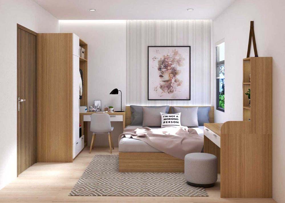 Không đặt giường ở những vị trí góc nhọn