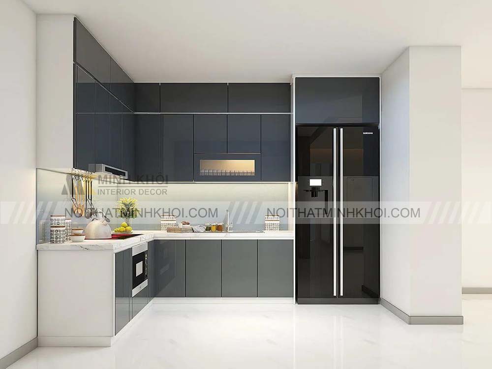 Nhược điểm của tủ bếp cánh acrylic