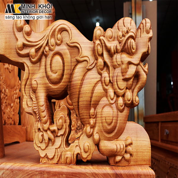 Bộ Salon Gõ Đỏ Nghê Đỉnh Tay 14 6 Món – SL963