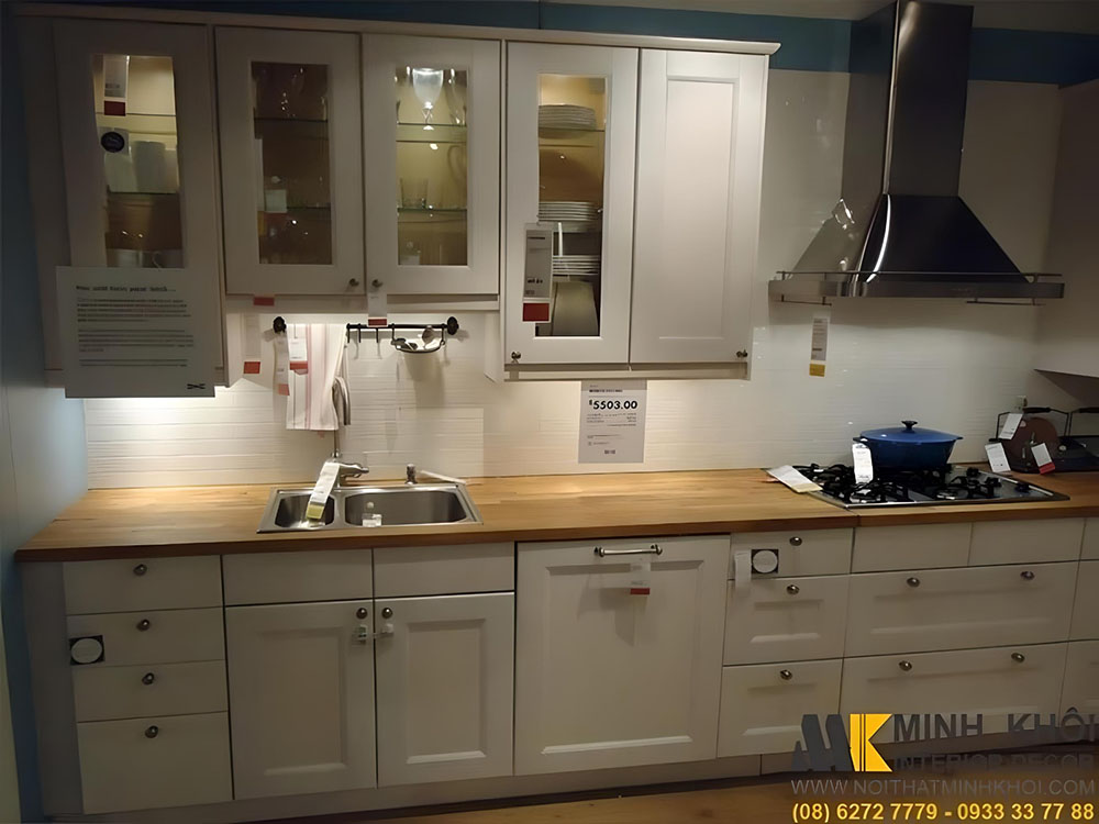 Tủ bếp đa năng đứng thiết kế hiện đại