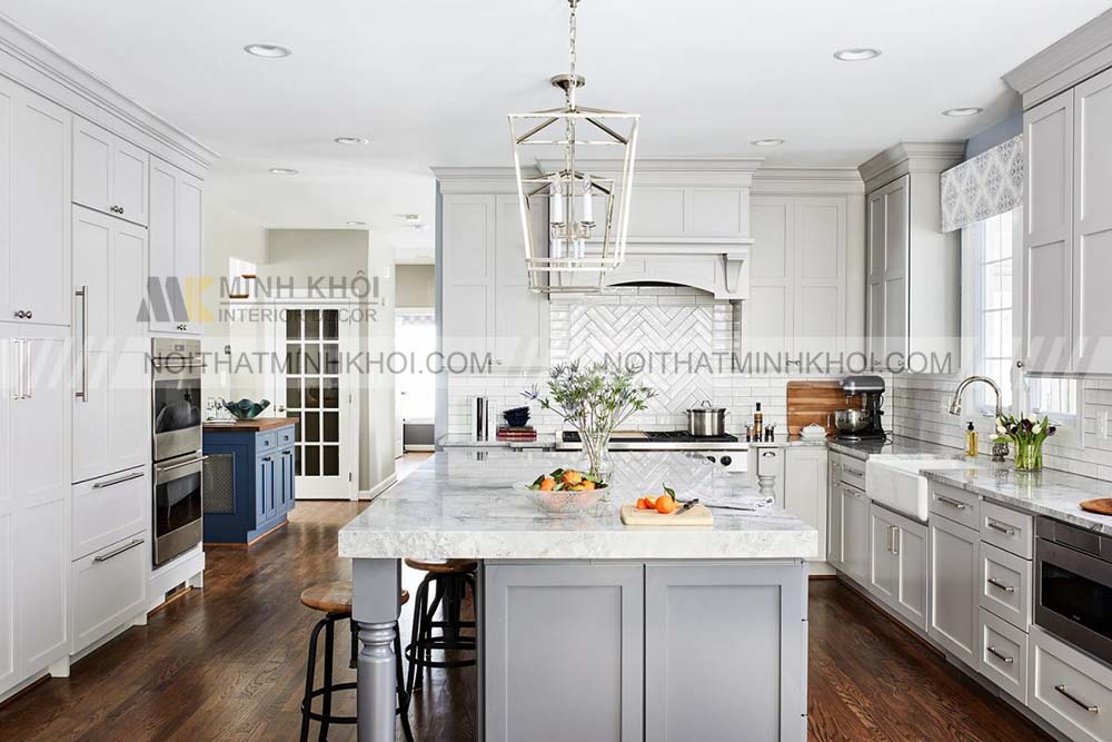 10+ Mẫu Tủ Bếp Màu Xám Đẹp Được Yêu Thích Hiện Nay