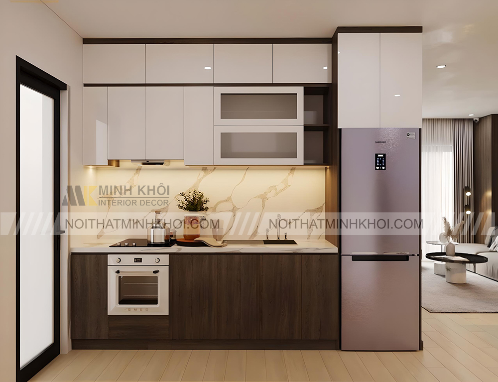 Tủ bếp mini chữ I