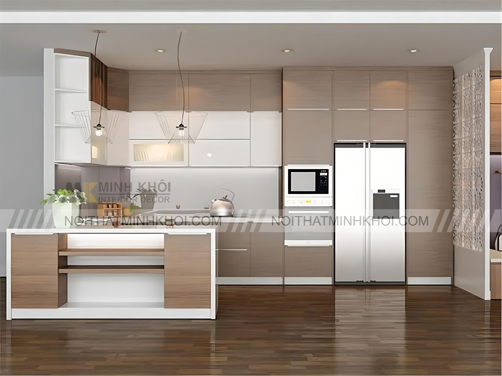 Tủ bếp mini chữ U