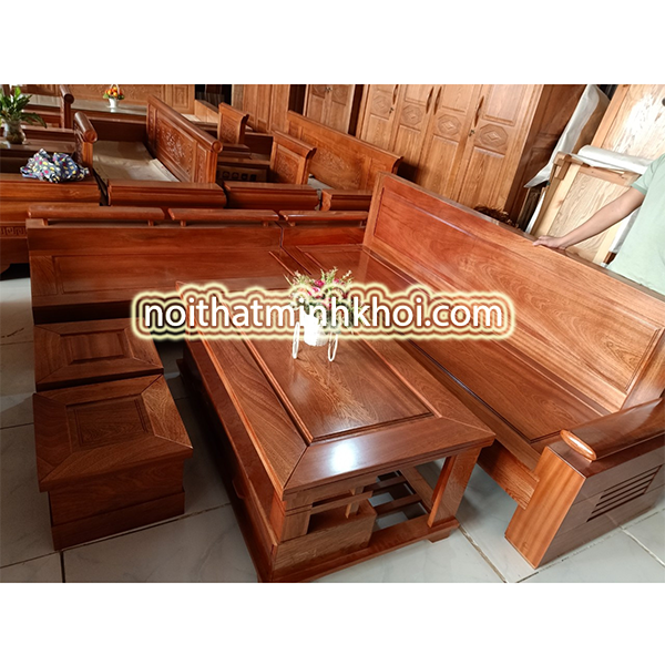 Bộ Bàn Ghế Salon Gỗ Xoan Đào Tay 12 - SL946