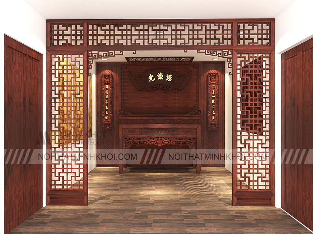 Vách ngăn bàn thờ kích thước lớn