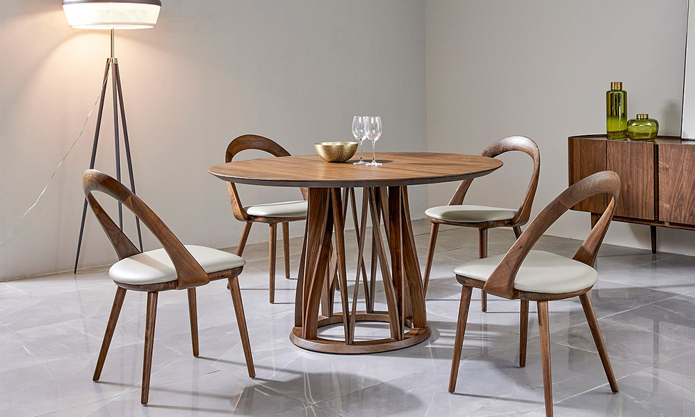 Bộ bàn ăn 4 ghế hình tròn