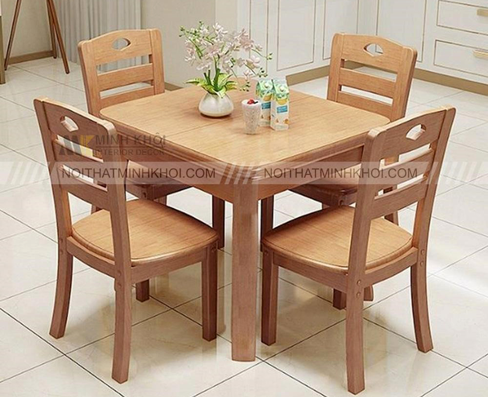 Bàn ăn 4 ghế hình vuông