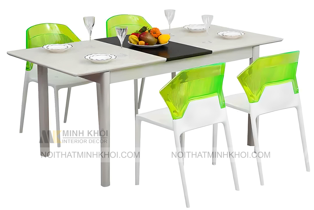 Bàn Ăn 4 Ghế Từ Nhựa