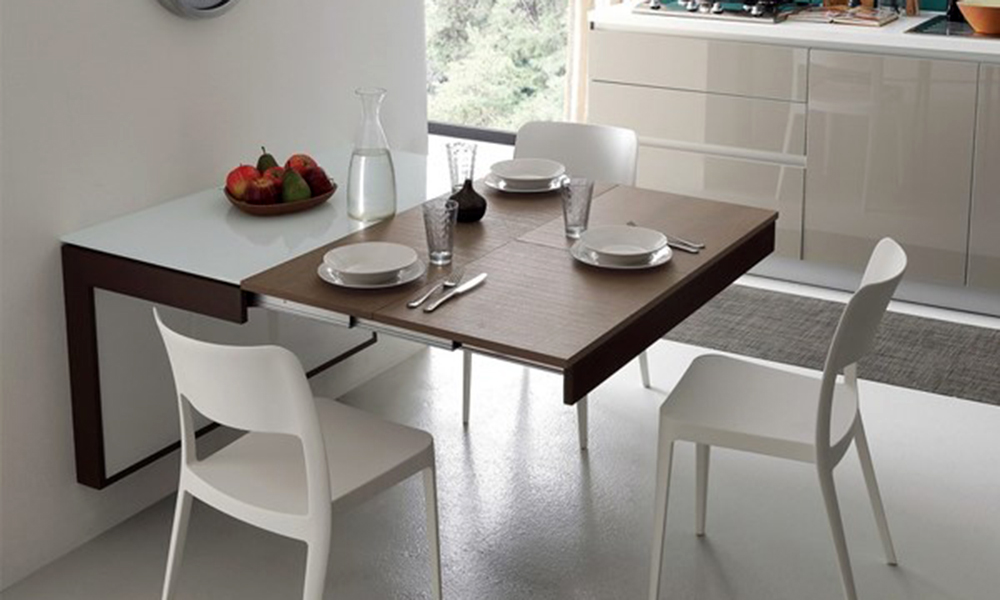 Bàn ăn gấp gọn thông minh mở rộng gấp 3 lần