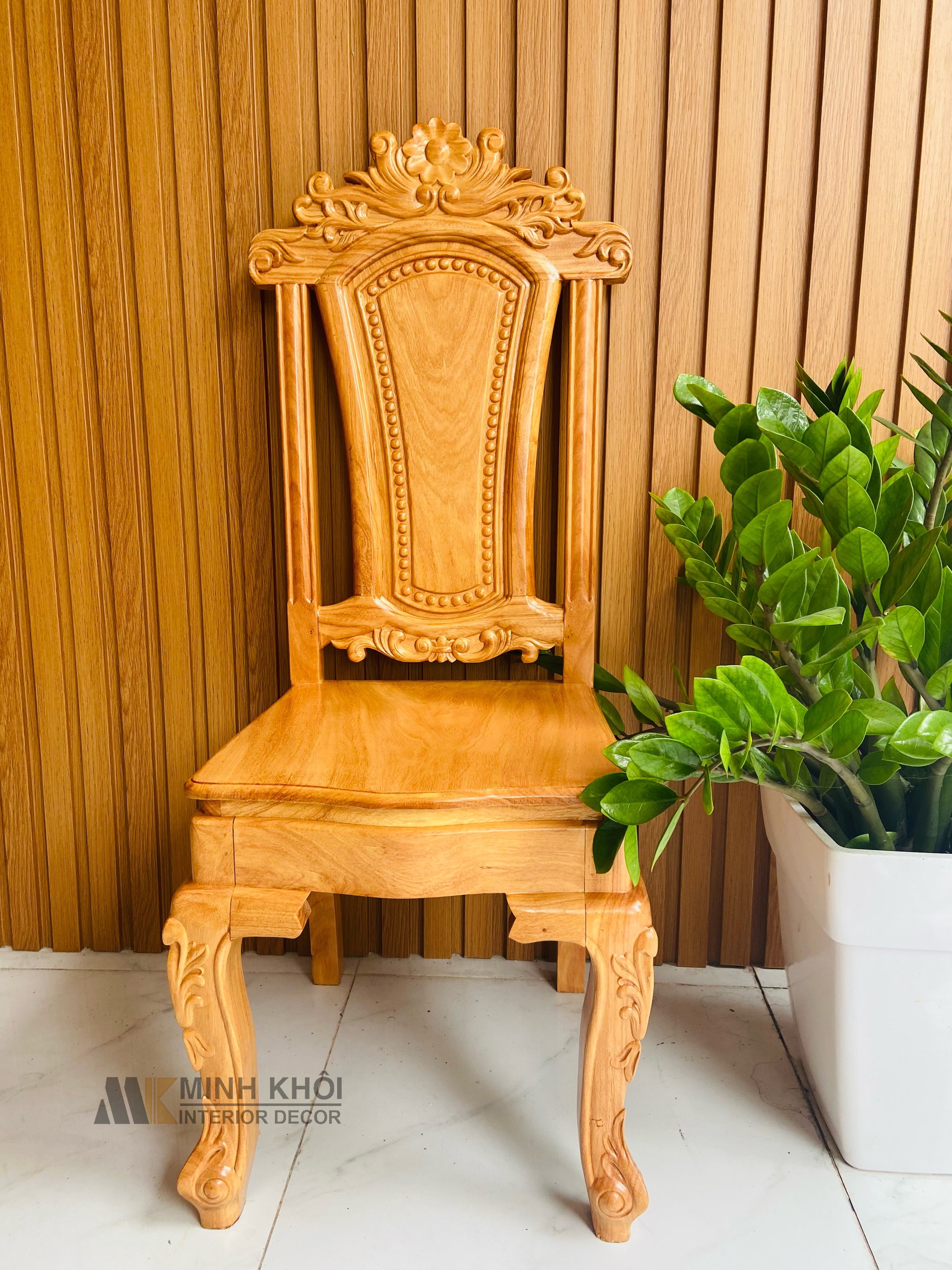 Bàn ăn gõ đỏ Luis 8 ghế 1m9 – BA919