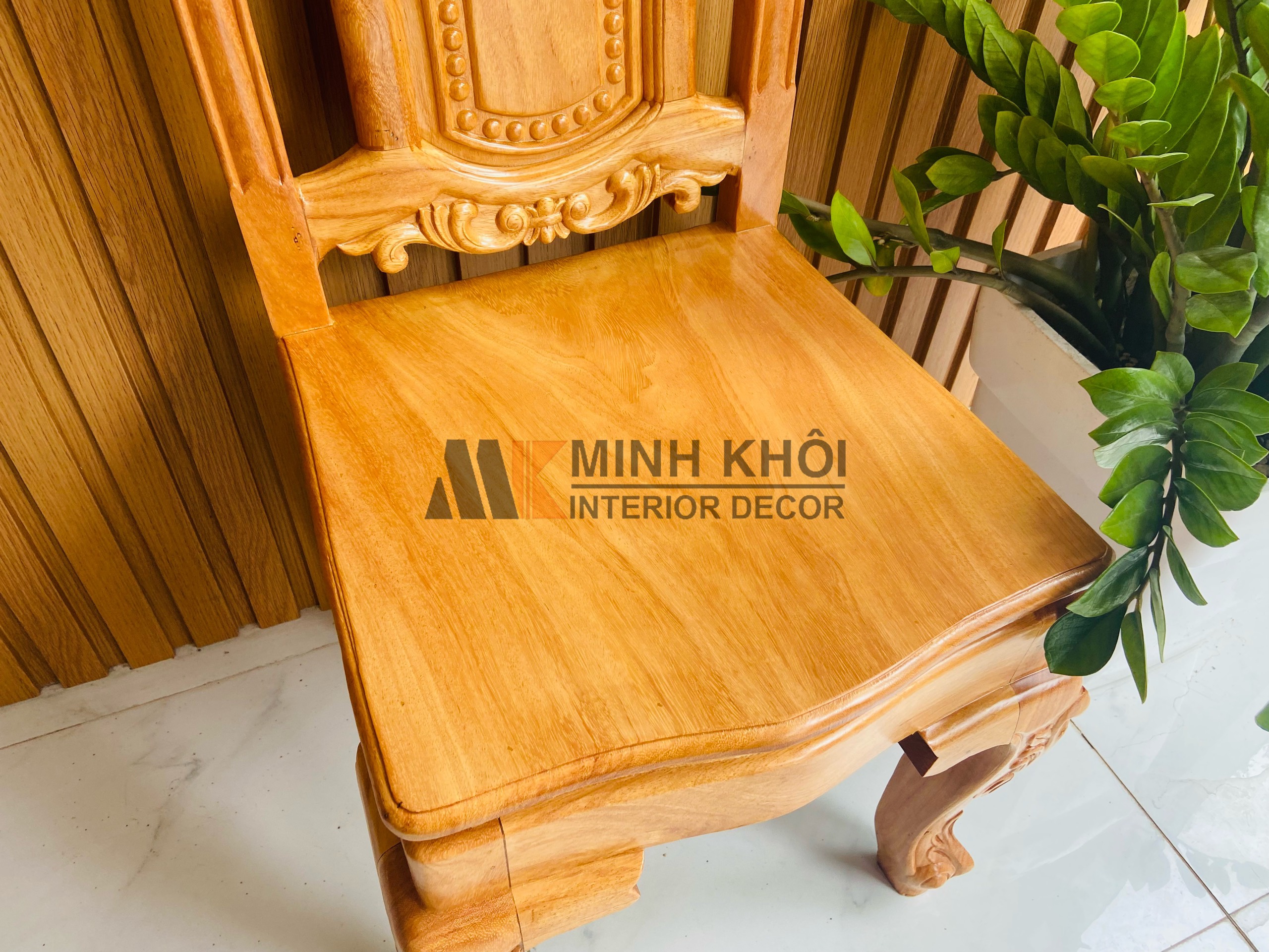 Bàn ăn gõ đỏ Luis 8 ghế 1m9 – BA919