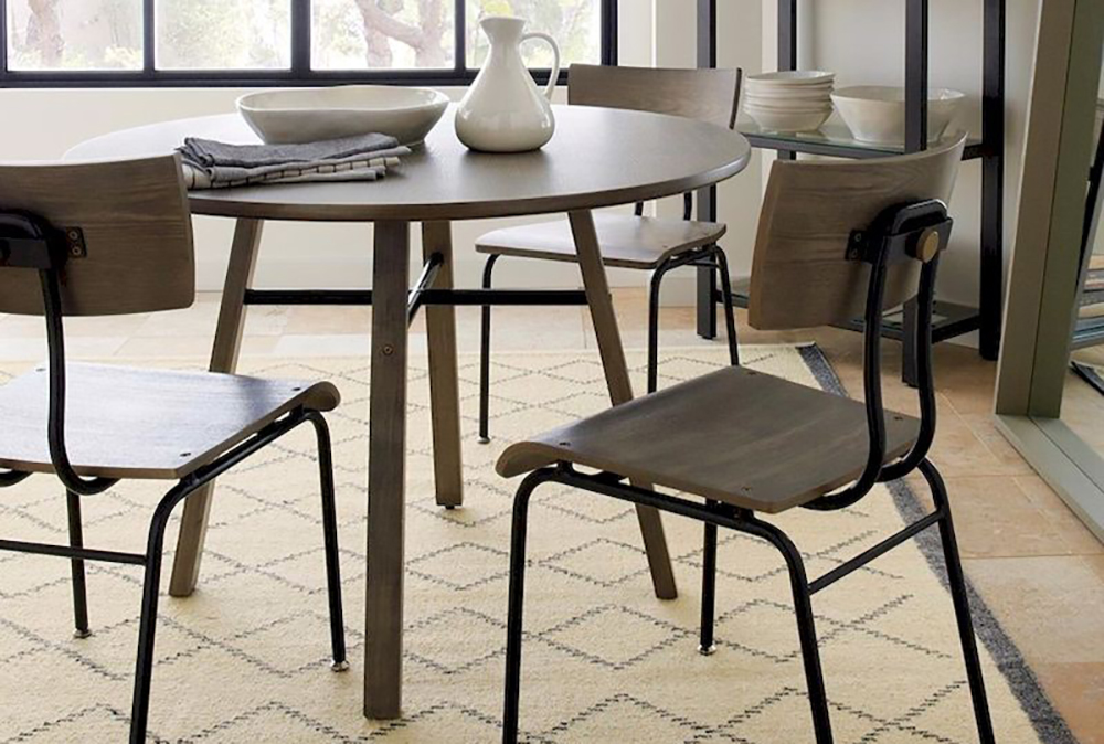 Bàn ăn hình tròn gỗ tự nhiên bền đẹp