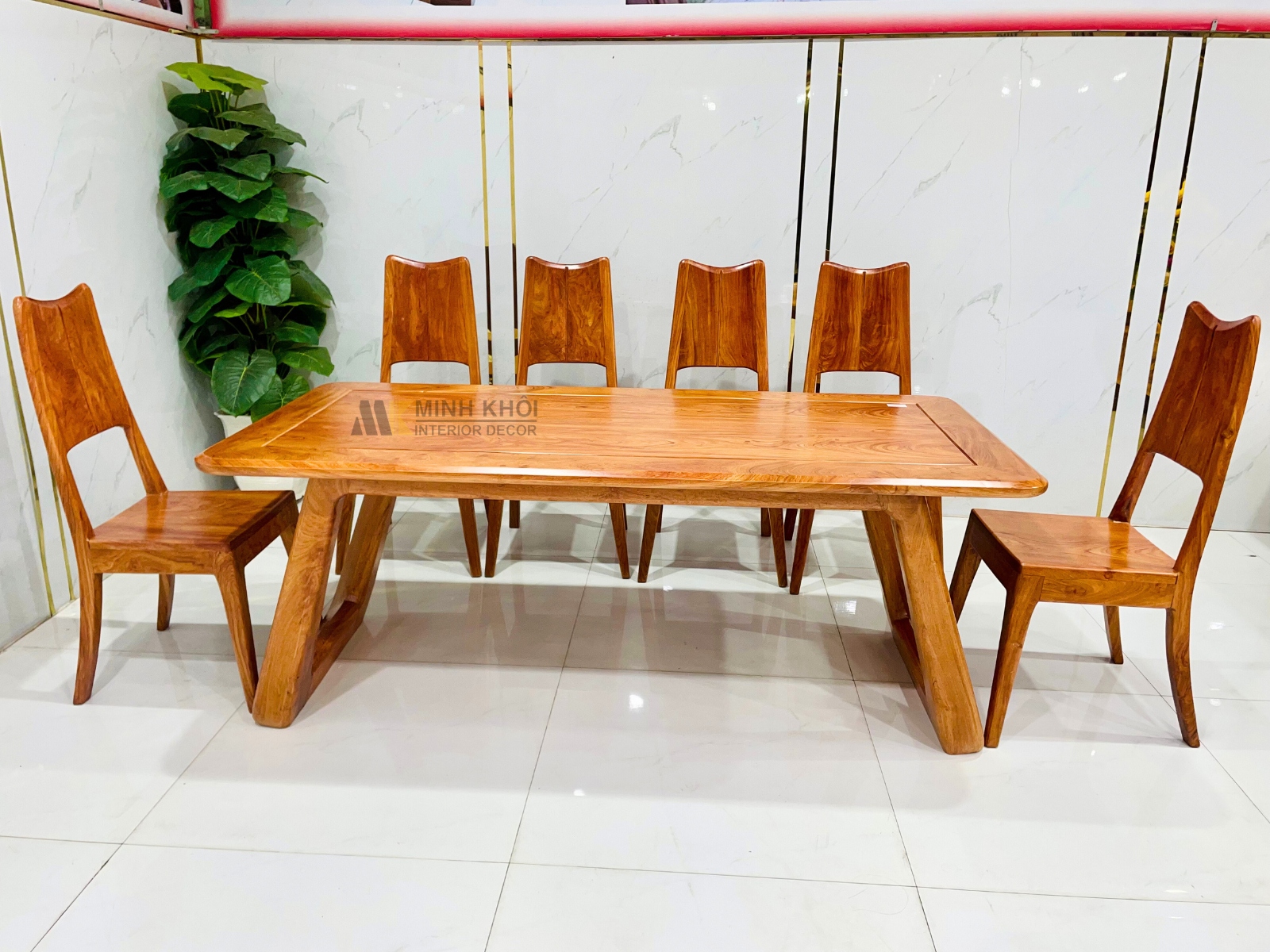 Bàn Ăn Hương Đá Hiện Đại Chân Chữ U Cao Cấp - BA925