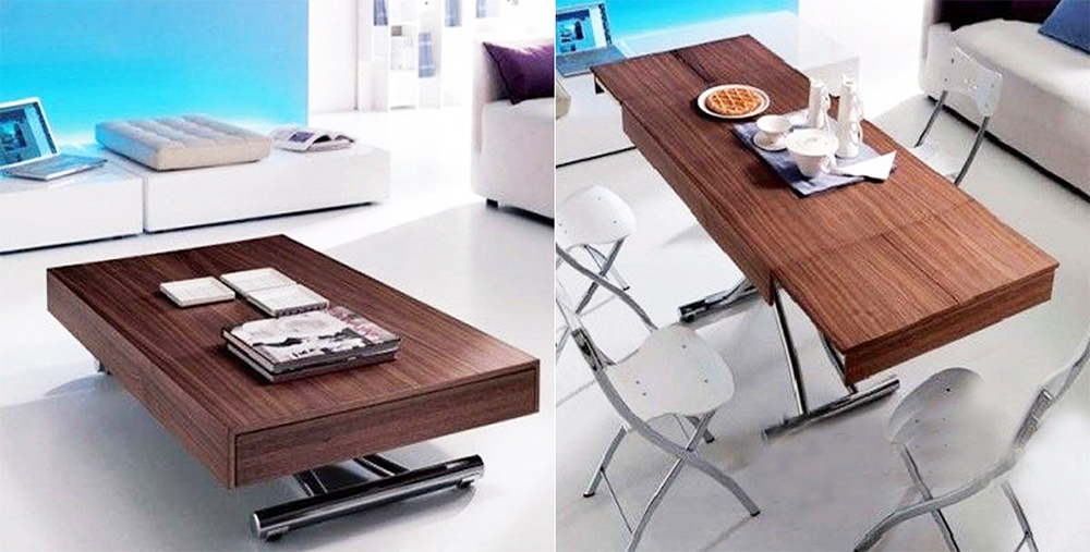 Mẫu Bàn Trà Kết Hợp Bàn Ăn Đẹp Tiện Ích?