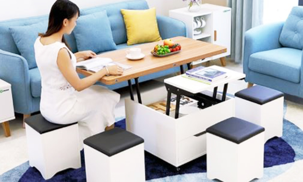 Mẫu Bàn Trà Kết Hợp Bàn Ăn Đẹp Tiện Ích?