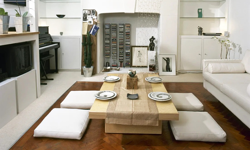 Bàn ăn kiểu nhật mang tính thẩm mỹ và sang trọng