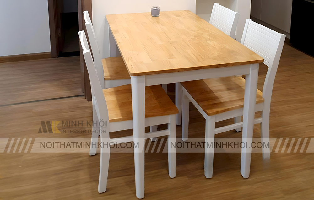 Bàn ăn 4 người gỗ công nghiệp