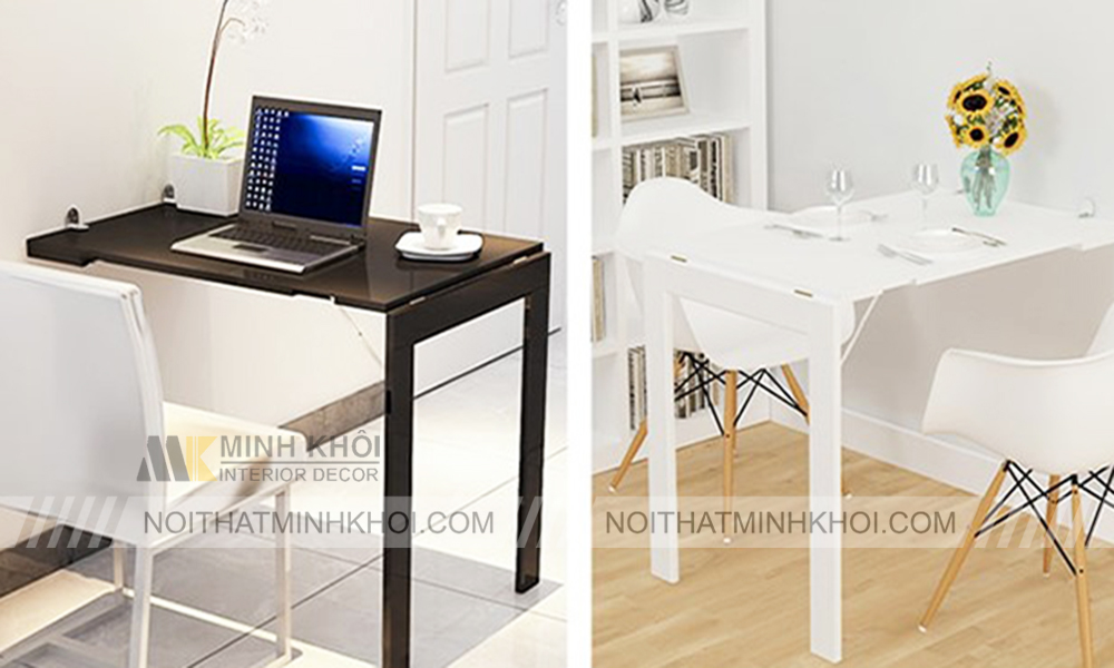 Những Bộ Bàn Ăn Thông Minh Gắn Tường Đẹp Tiện Ích?