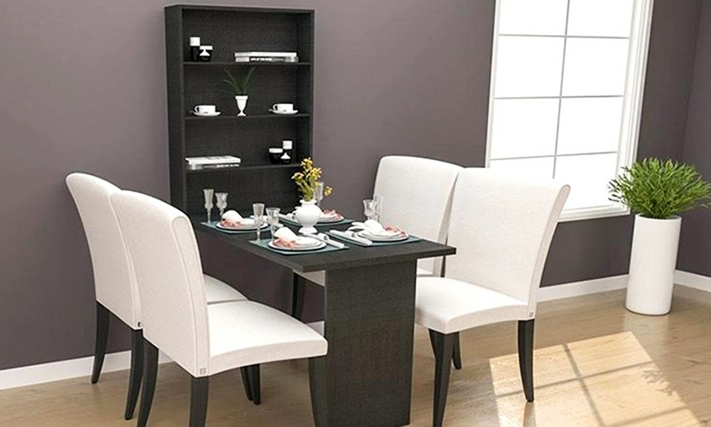 Bàn ăn thông minh kết hợp tủ rượu