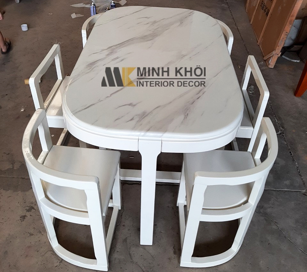 Bàn ăn thông minh xếp gọn đẹp mắt - BA1026