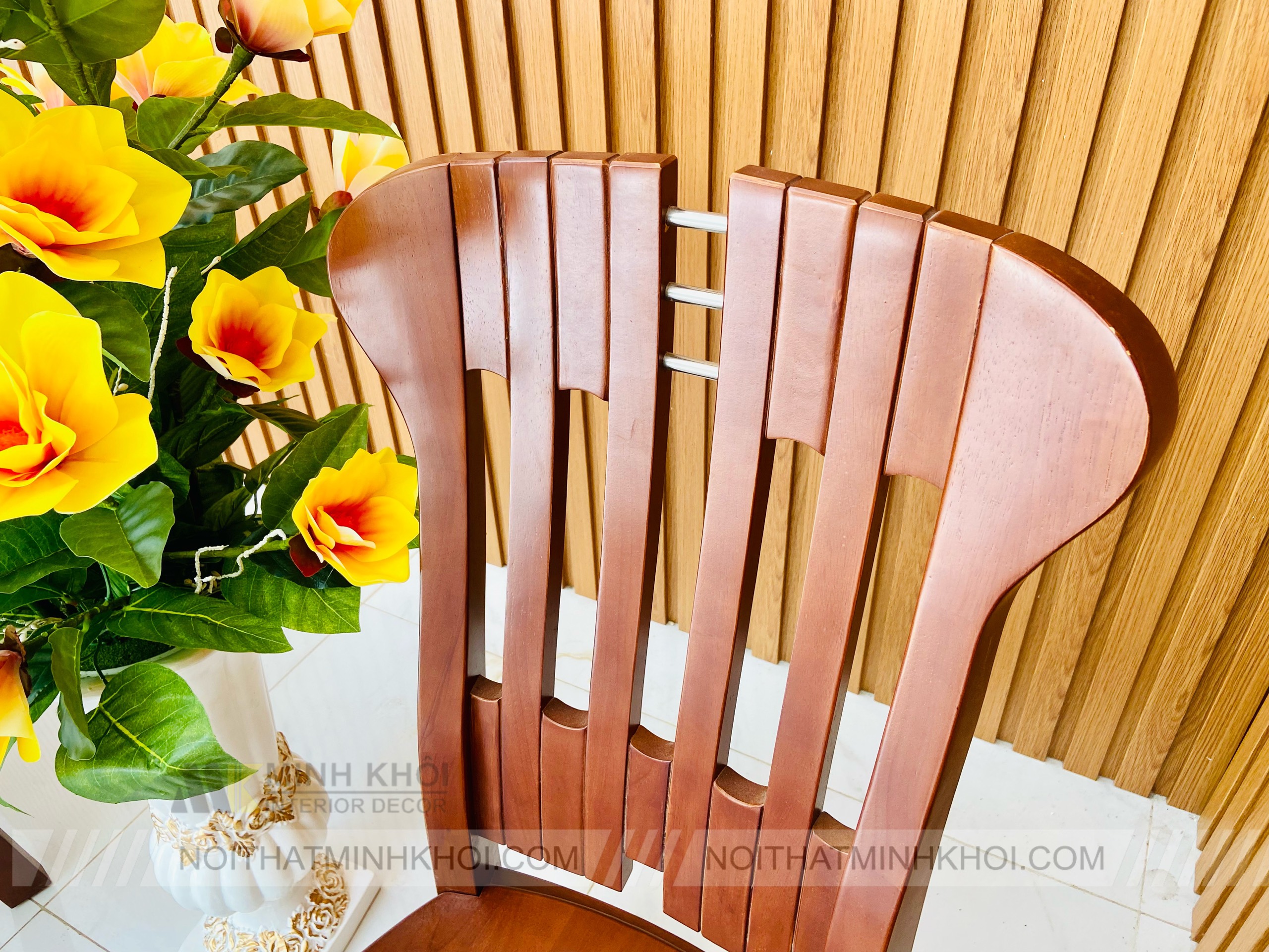 Bàn Ăn Xoan Đào Mặt Đá 8 Ghế 1m9 - BA230