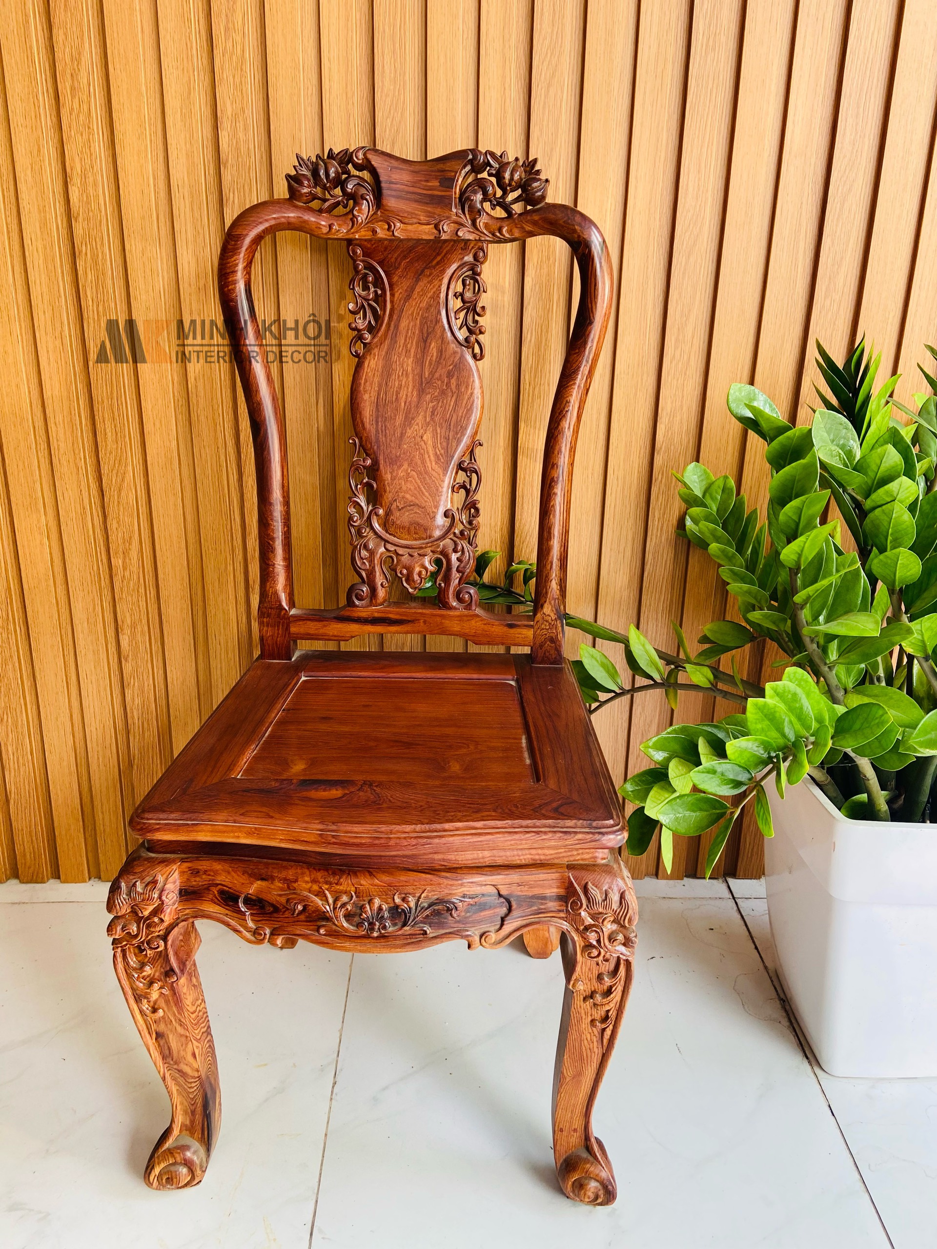 Bàn Ghế Ăn Gỗ Cẩm Lai 8 Ghế Cao Cấp - BA916