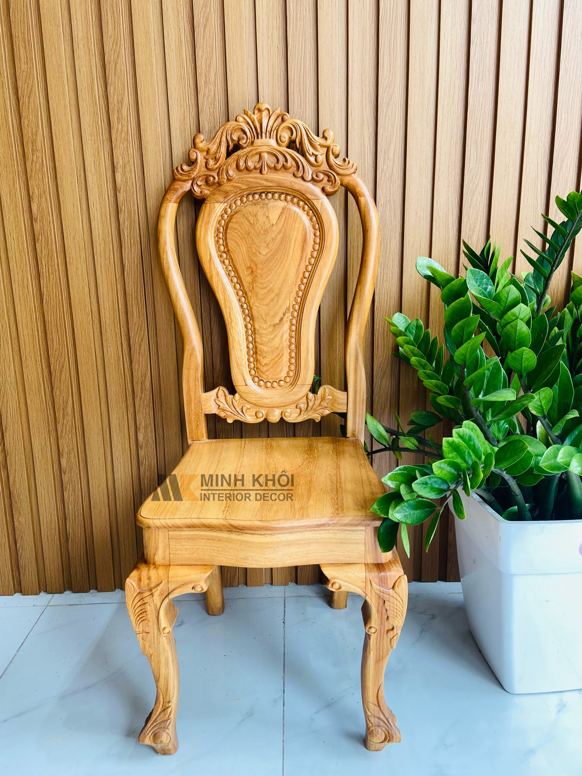 Bàn Ghế Ăn Gõ Đỏ 8 ghế 1m98 - BA1016