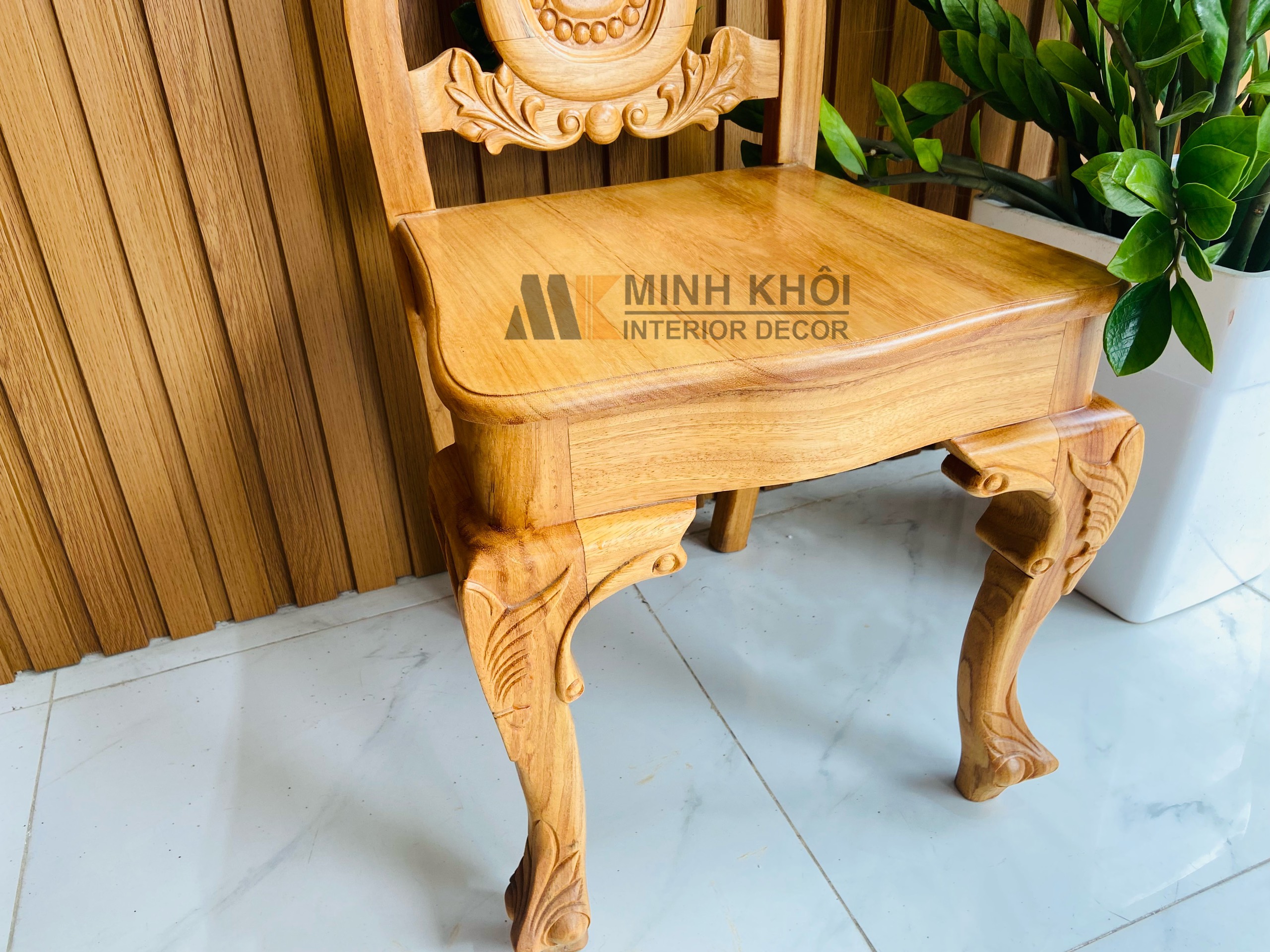 Bàn Ghế Ăn Gõ Đỏ 8 ghế 1m98 - BA1016