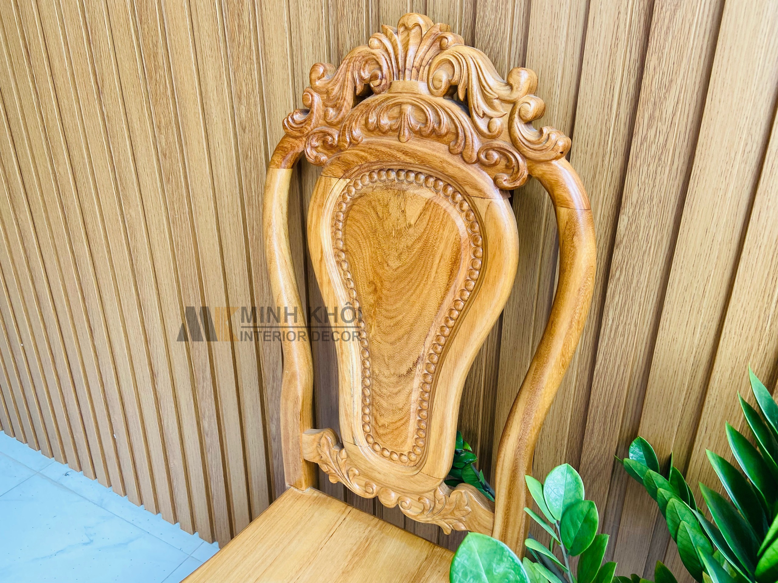 Bàn Ghế Ăn Gõ Đỏ 8 ghế 1m98 - BA1016