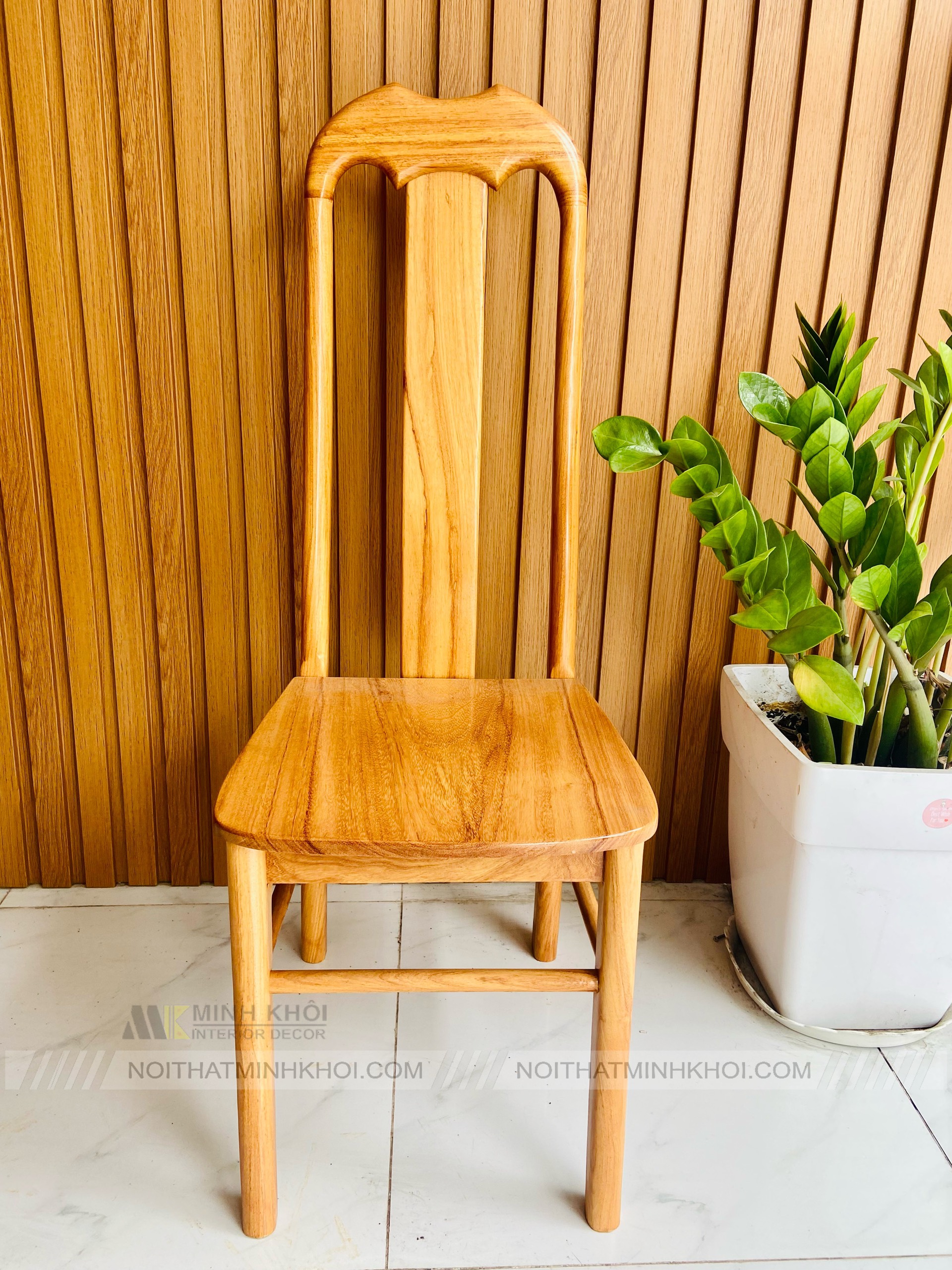 Bàn Ghế Ăn Gõ Đỏ Đầu Bò - BA1002