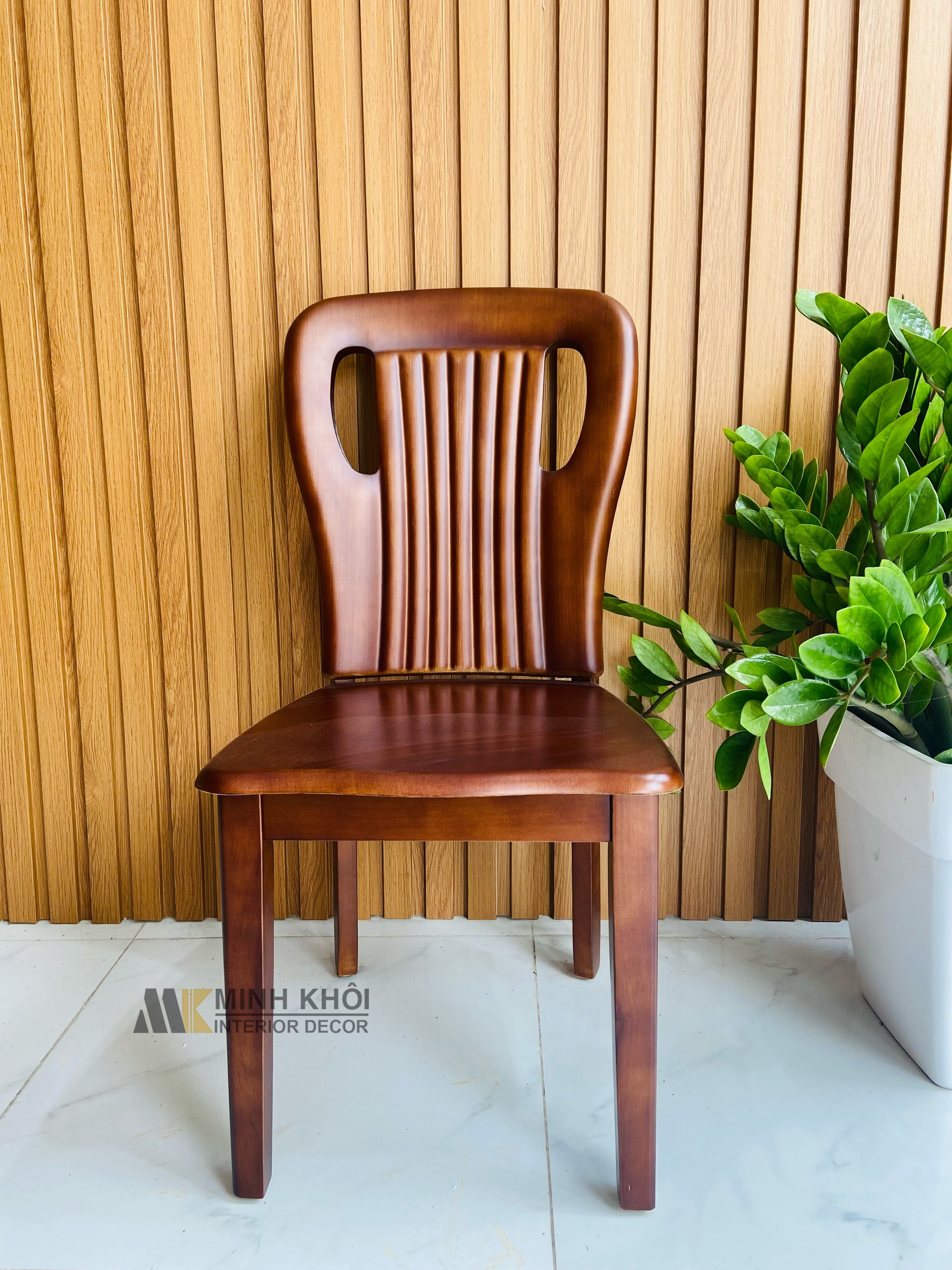 Bàn Ghế Ăn Gỗ Xoan Đào Mặt Đá Tròn, Mâm Xoay - BA1019