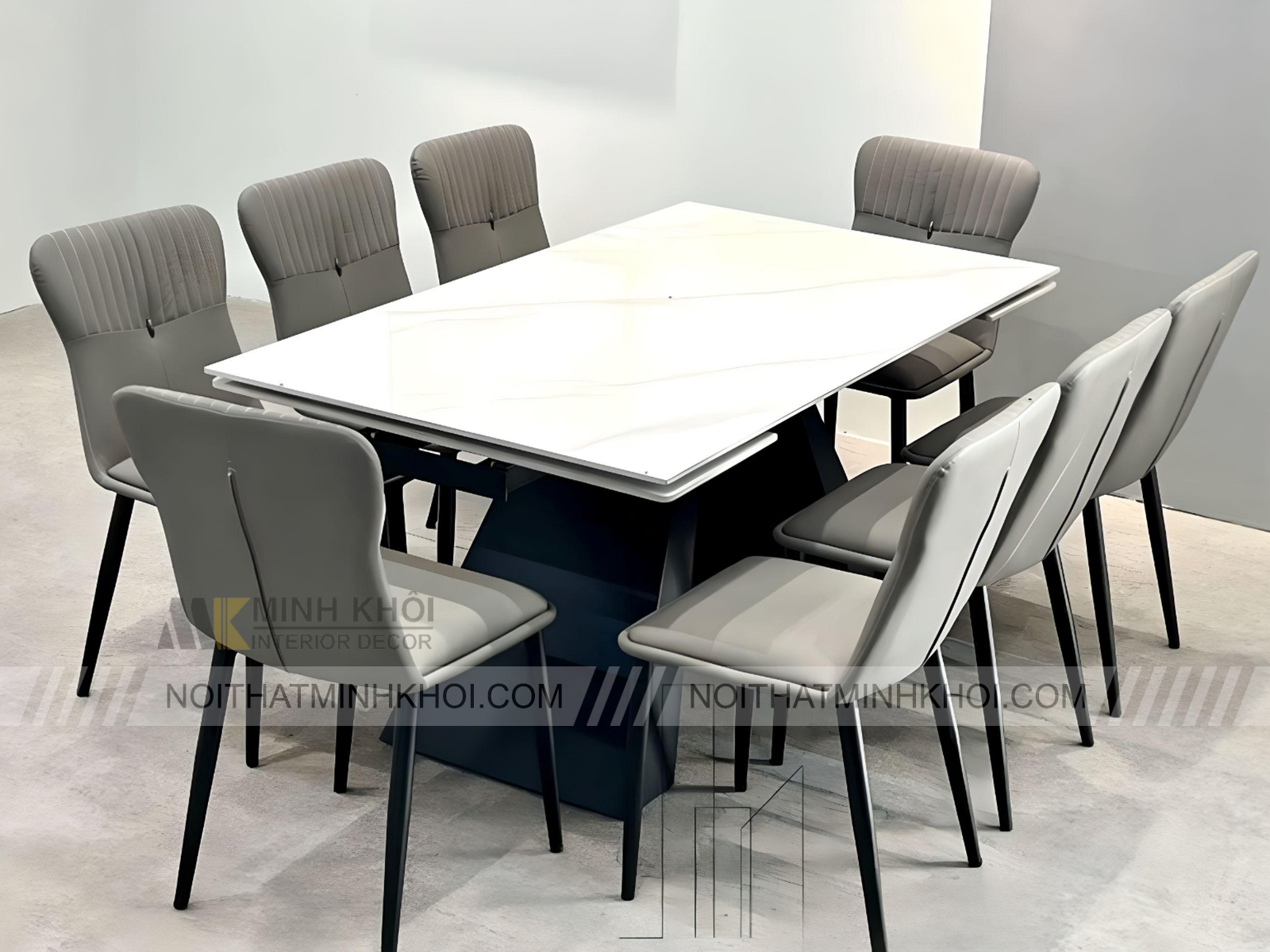 Bàn Ghế Ăn Hiện Đại 8 Ghế Nhập Khẩu - BAH16