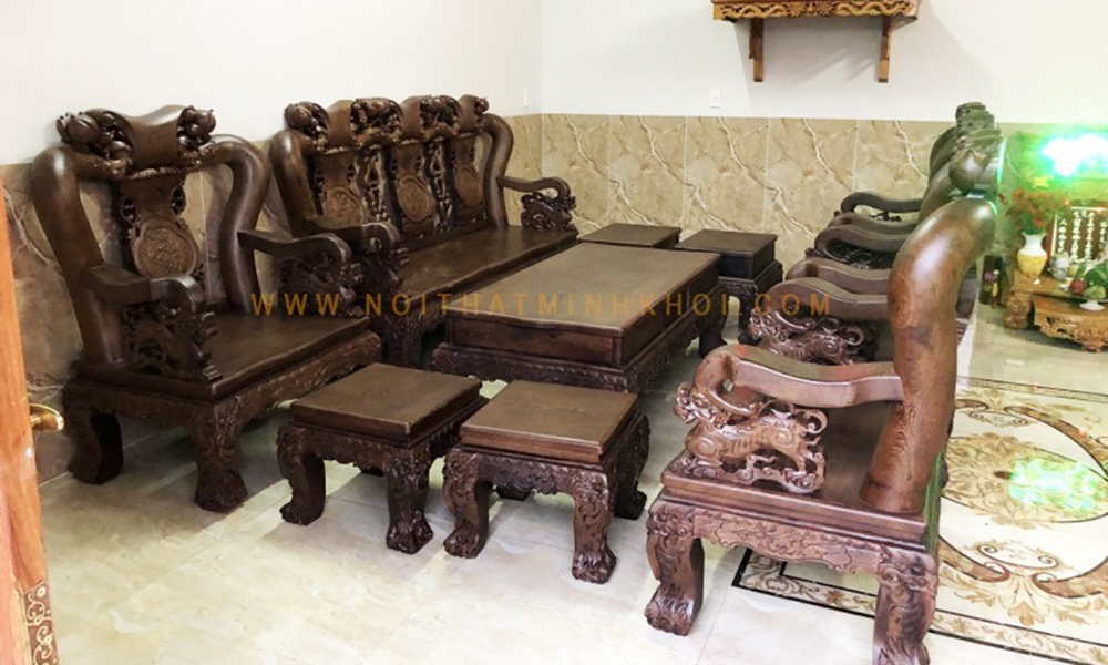 Bộ Bàn Ghế Gỗ Mun Đẹp