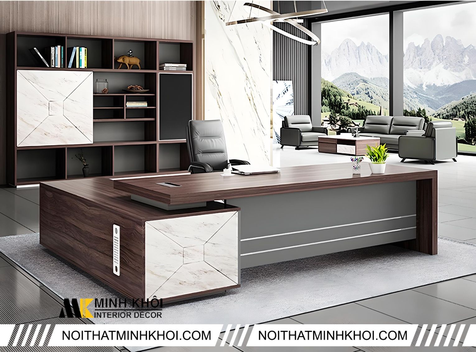 Mẫu bàn giám đốc 1m8